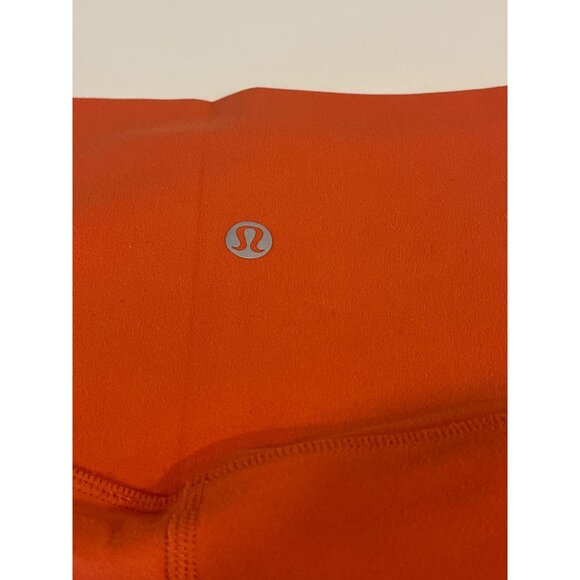 Lululemon Rust Orange High-Waisted Full-Length Leggings Womens Size S - Picture 5 of 8
